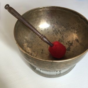 Antique Vintage Extra Large Tibetan Singing Bowl for Meditation and Healing